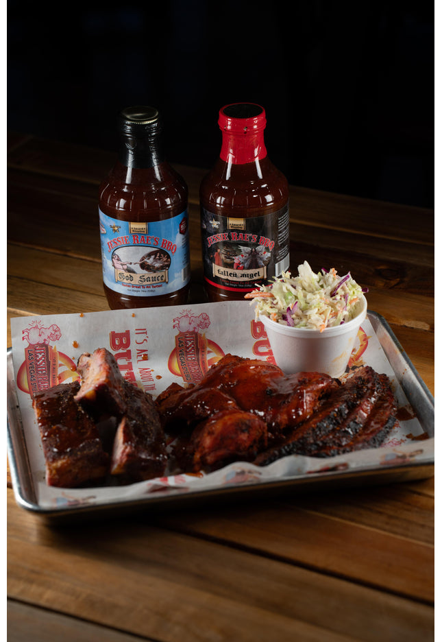 God Sauce and Fallen Angel BBQ Sauce Case of 2
