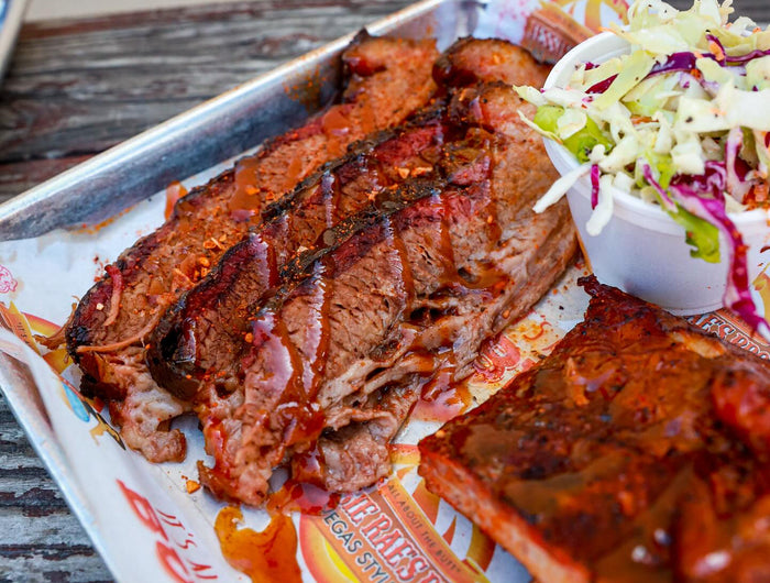 <h5><span style="text-decoration:underline">CATERING, TAKE OUT & MORE</span></h5><h2>DINE IN OR DELIVER</h2><p>Come Try Our award-winning Slow Smoked Ribs, Chicken, Pulled Pork, Hot Links And Brisket!</p>